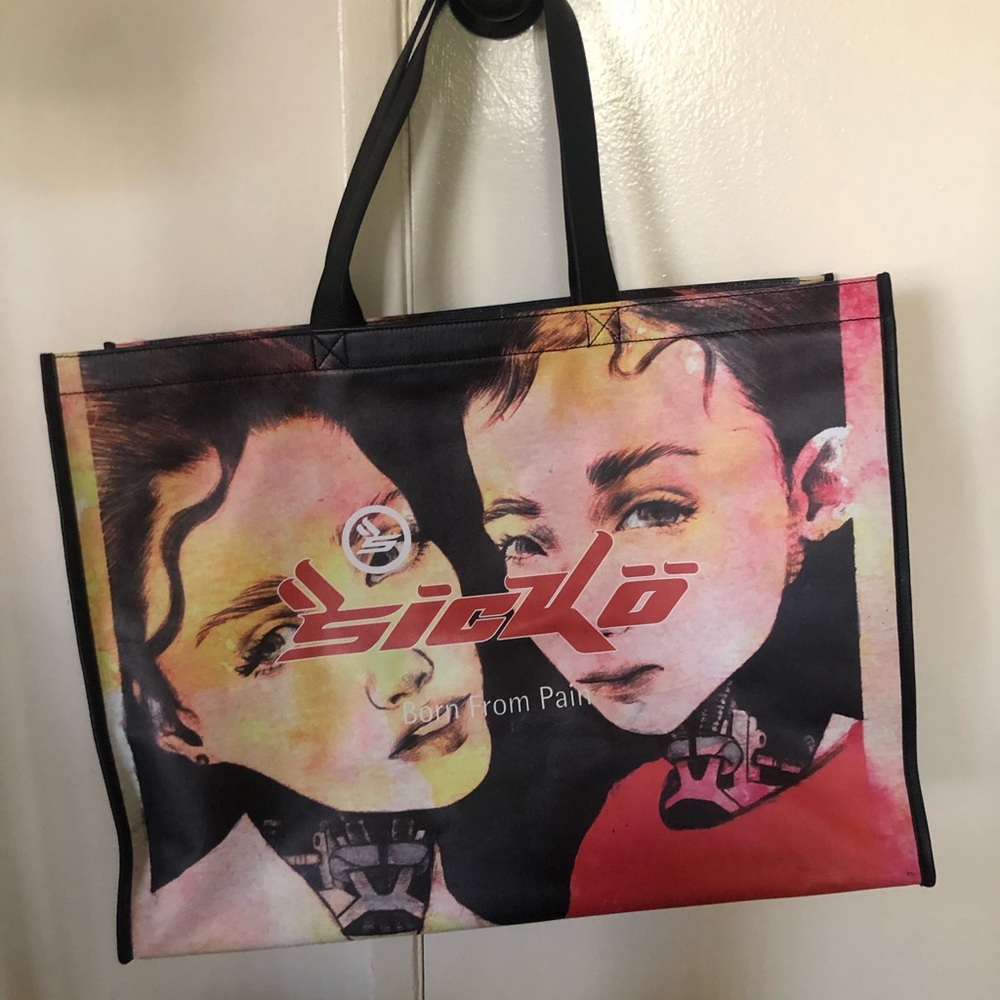 Sicko leather tote bag